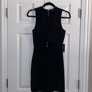 Express: Women's Fitted Black Dress